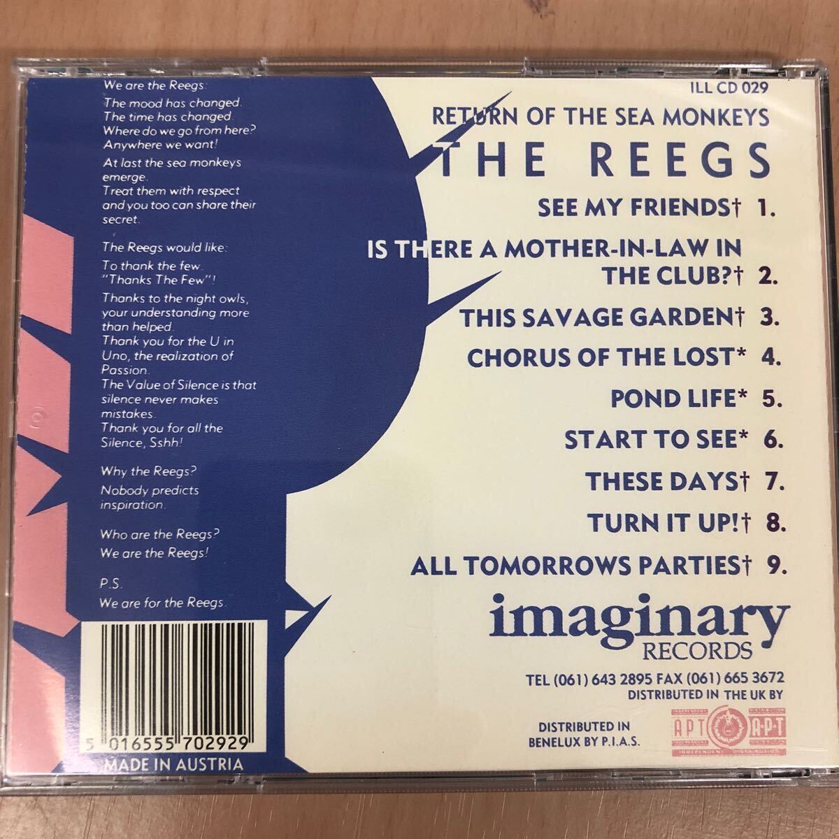 ◆The Reegs《Return of the Seamonkeys》◆輸入盤 送料185円の画像2