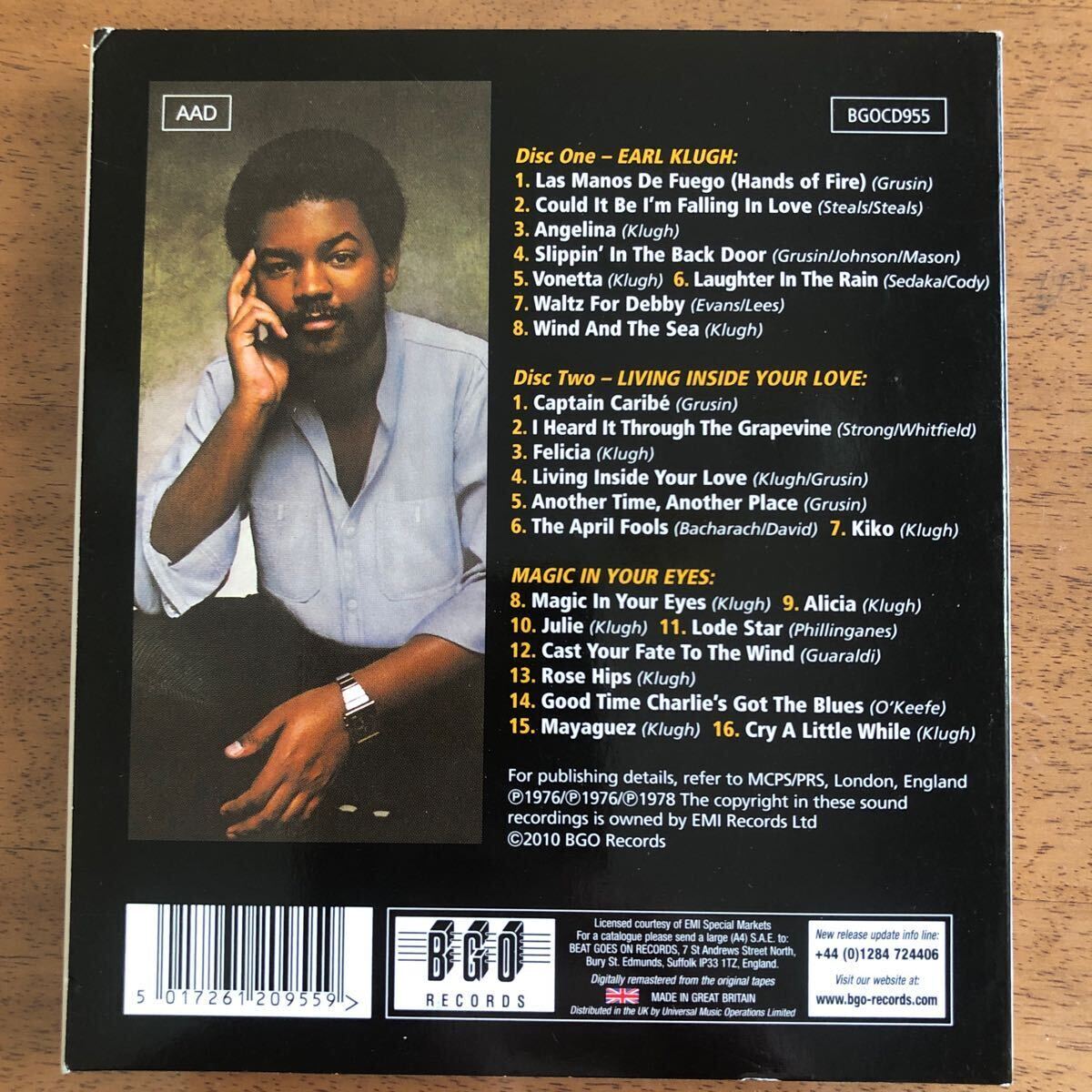 【2CD 美品】◆アール・クルー《Earl Klugh/Living Inside Your Love》◆輸入盤 送料4点まで185円の画像2