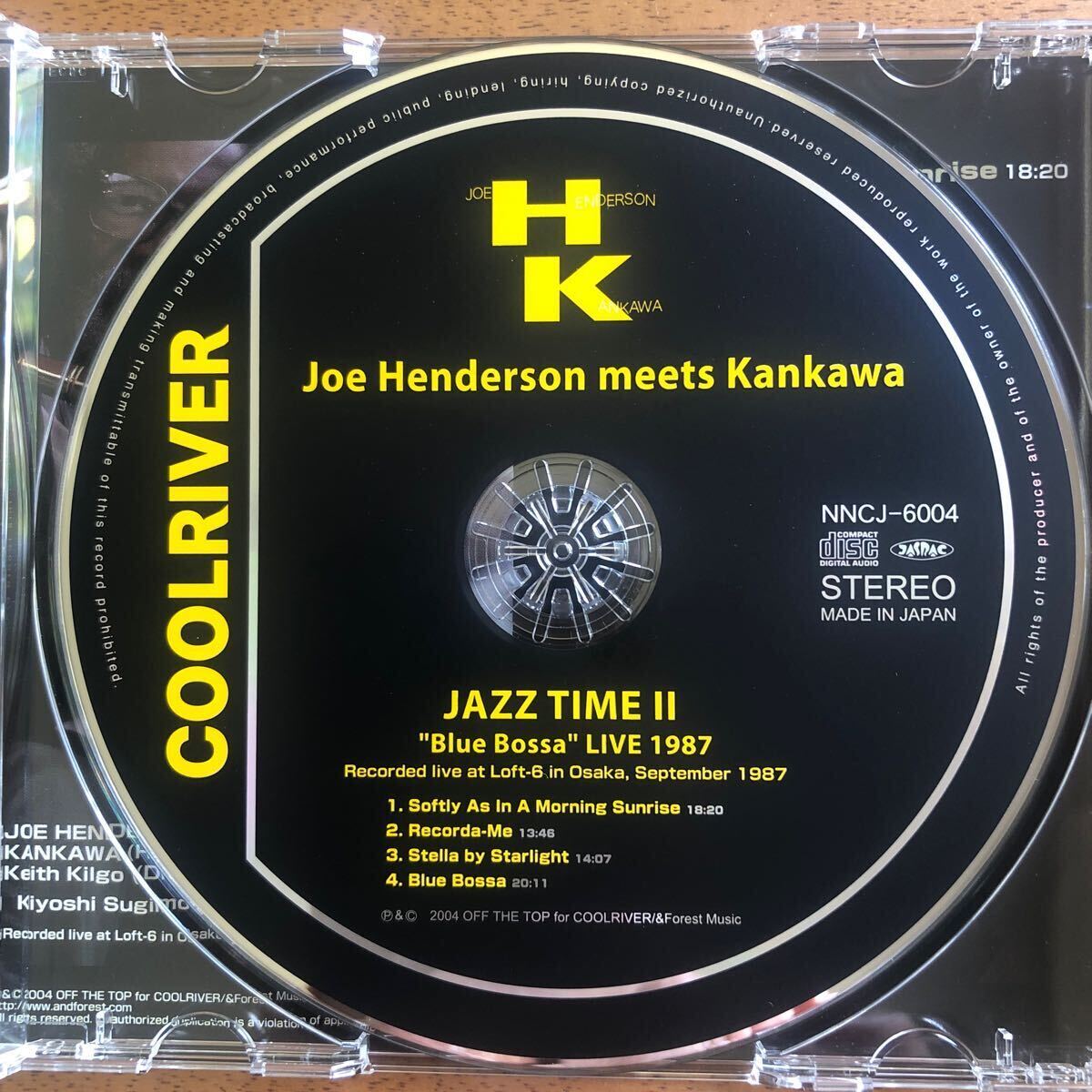  как новый *Joe Henderson meets Kankawa{Jazz Time Ⅱ - Blue Bossa Live 1987}* записано в Японии 