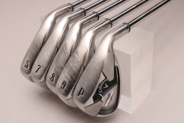 キャロウェイ アイアンセット 5本《5/7-9/P》Callaway WARBIRD スチール グリップ美品 ゴルフ ＃140※G109の画像1