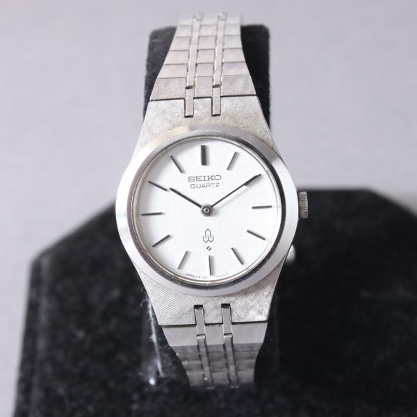 美品 SEIKO セイコー 腕時計 稼働 4130-6020 40g レディース シルバー クォーツ ウォッチ シルバー文字盤 #N※748_画像1