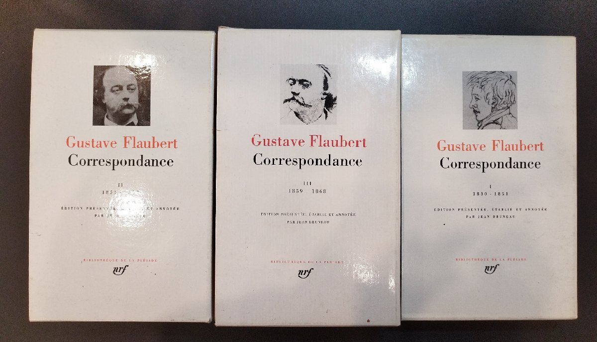 プレイヤード叢書 1-3巻 『Gustave Flaubert Correspondance 3冊 フローベール』_画像1