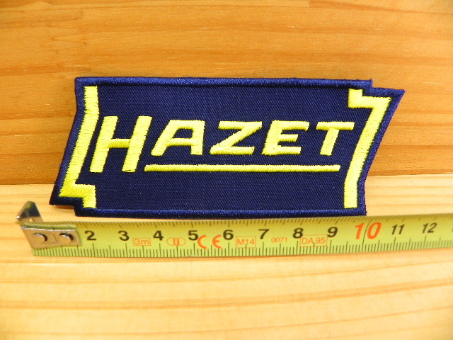 送料込 HAZET ハゼット エンブレム 刺繍ワッペン 全長120mm 本物 正規輸入品の画像2