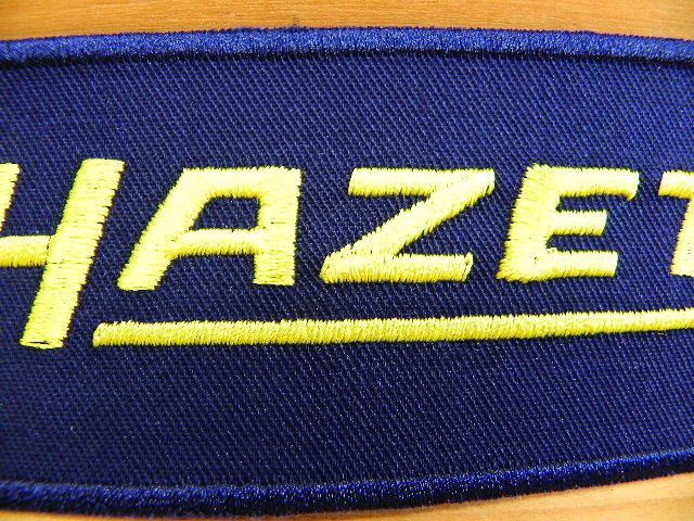 送料込 HAZET ハゼット エンブレム 刺繍ワッペン 全長120mm 本物 正規輸入品の画像6