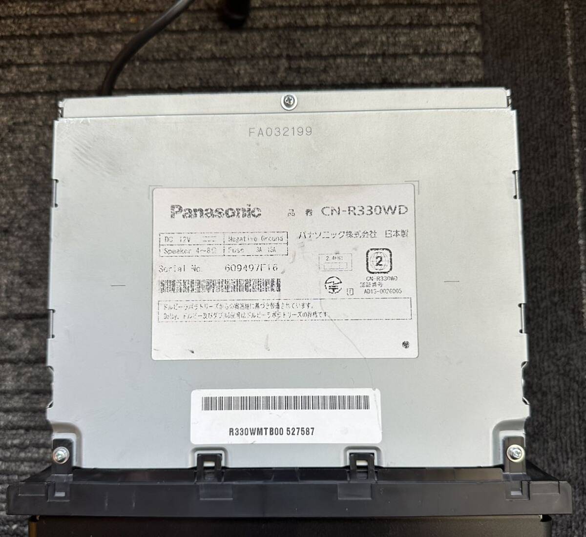 パナソニック Panasonic CN-R330WD メモリーナビ ジャンク品