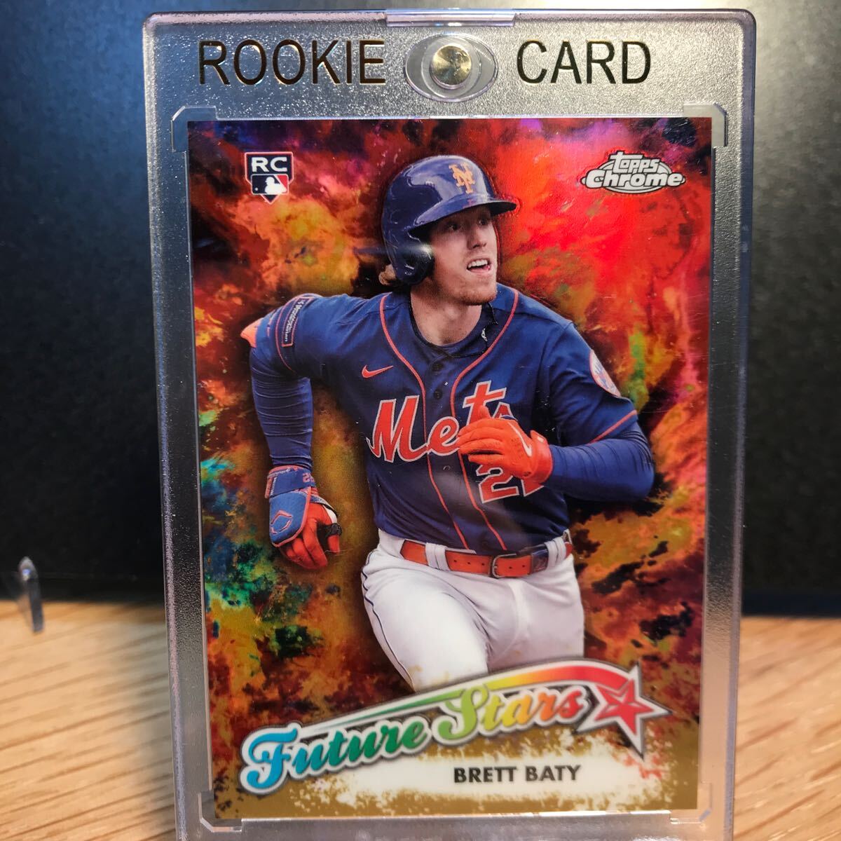 Brett Baty Gold /50 Future Stars 2023 Topps Chrome Update New York Mets_画像1