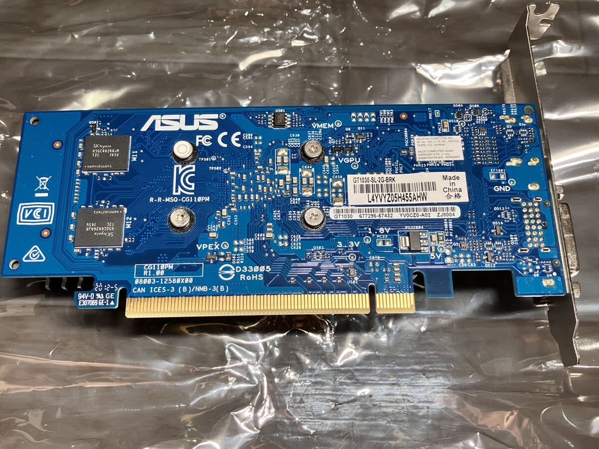 ASUS GT1030 2GB HDMI DVI ビデオカード GeForce ファンレス ロープロファイル ロープロの画像6