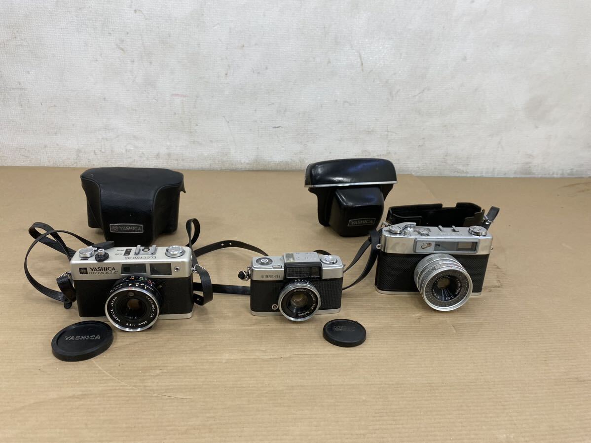 フィルムカメラ 3点 OLYMPUS PEN-D / YASHICA ELECTRO35 FC / ministerⅢの画像1
