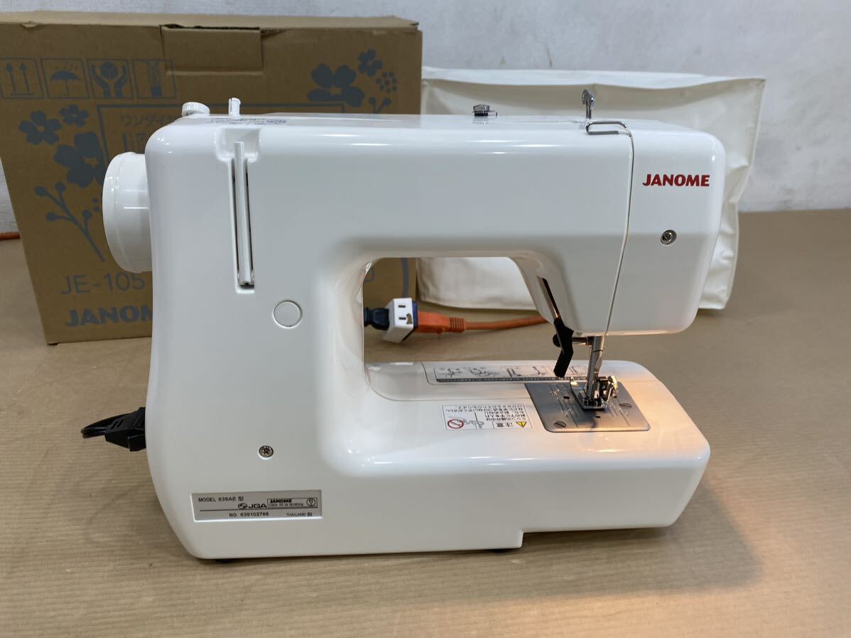 JANOME ジャノメ コンパクトミシン JE-105 639AE型の画像7