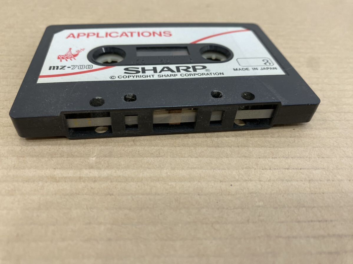 SHARP Hu-BASIC MZ-700 パソコンゲームソフト APPLICATIONS カセットソフトの画像3