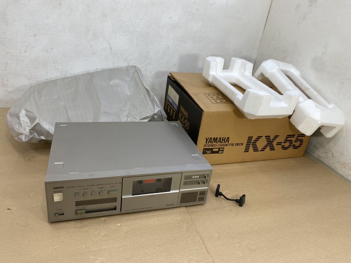 YAMAHA ヤマハ カセットデッキ KX-55 箱説明書付の画像1