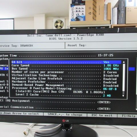 [DRW4KBX] 1Uラックサーバー DELL PowerEdge R300 RAM-5GB Celeron 445