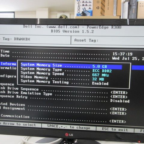 [DRW4KBX] 1Uラックサーバー DELL PowerEdge R300 RAM-5GB Celeron 445