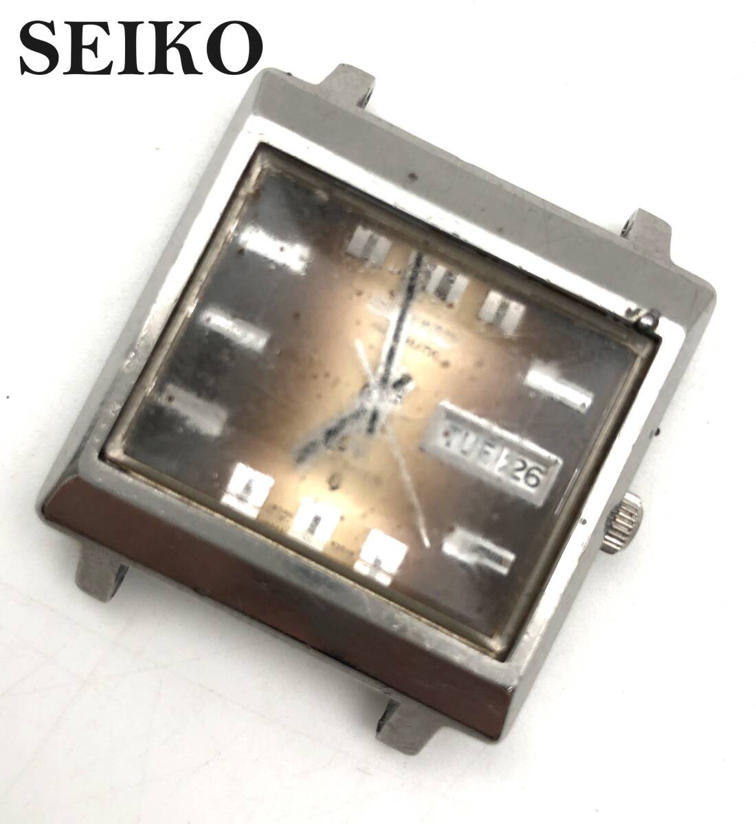 7701800-5【レトロ】SEIKO/セイコー/LM/ロードマチック/自動巻/メンズ腕時計/25石/カットガラス/ブラウン文字盤/5606-5080_画像1