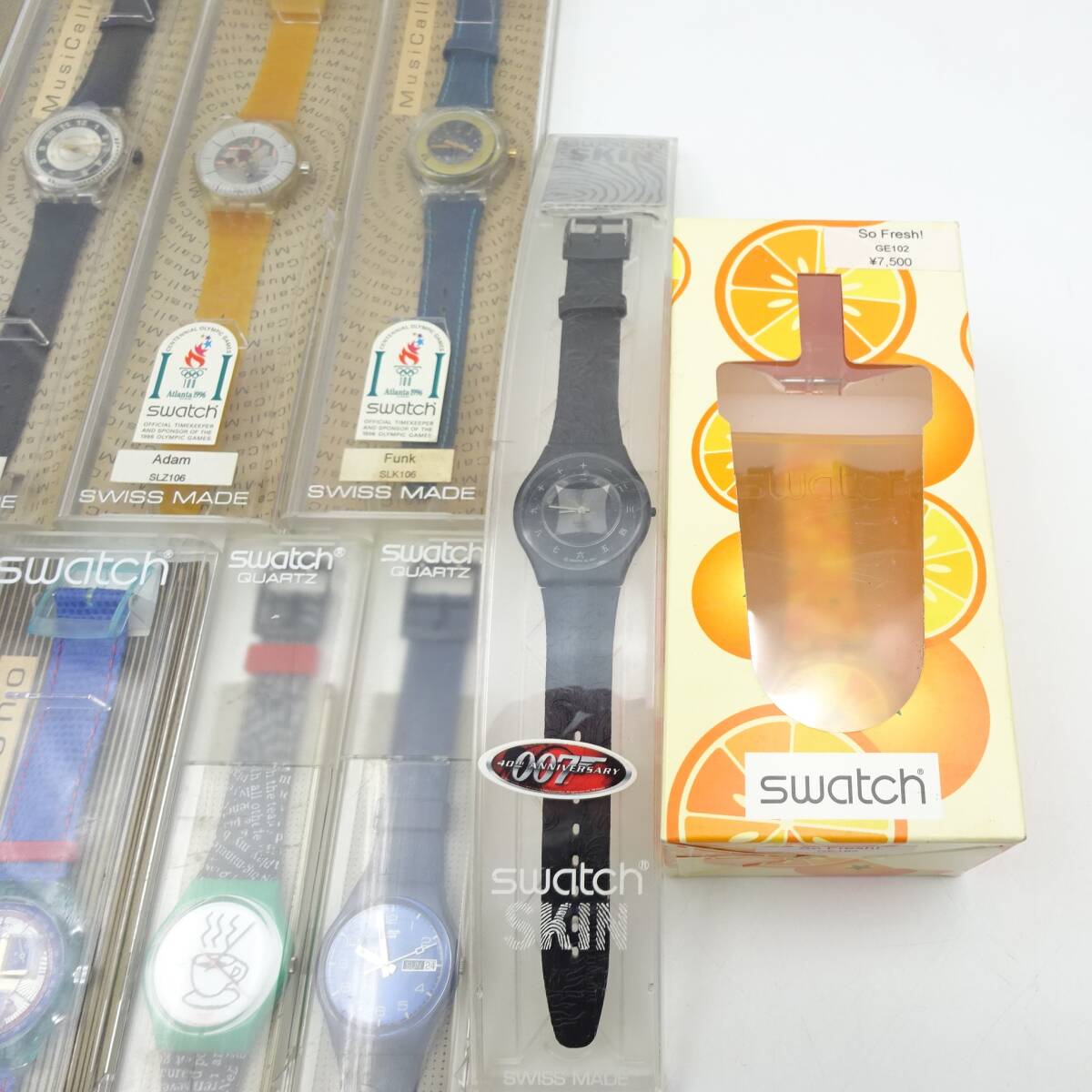 7701302-3【おまとめ品】QZ/クオーツ/SWATCH/スウォッチ/腕時計/11本まとめて/オリンピック1996/稼働品の画像4