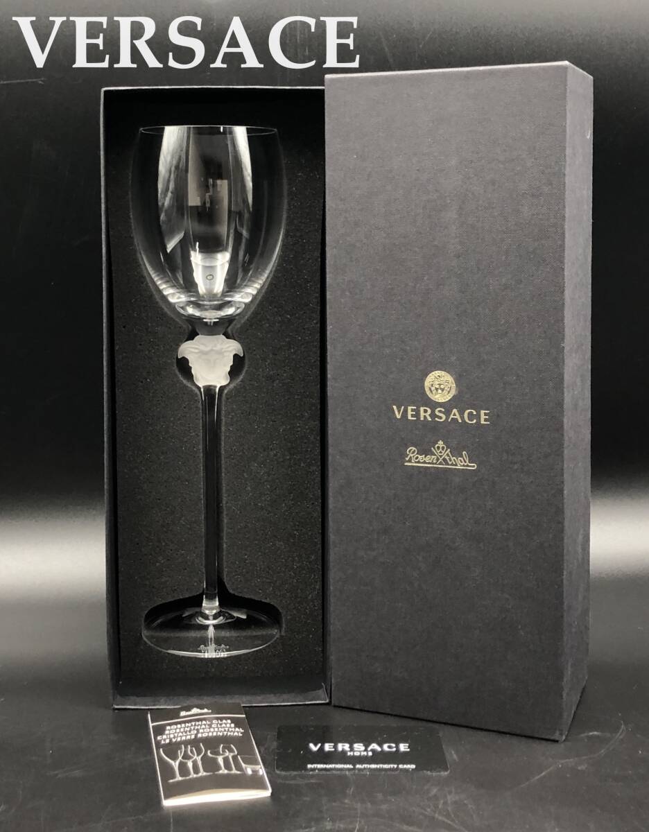 7703003-1[ rare ]VERSACE/ROSENTHAL/MEDUSA/ Versace / Rozen Dahl /mete.-sa/ wine glass / new goods * unused / rare goods / rare 