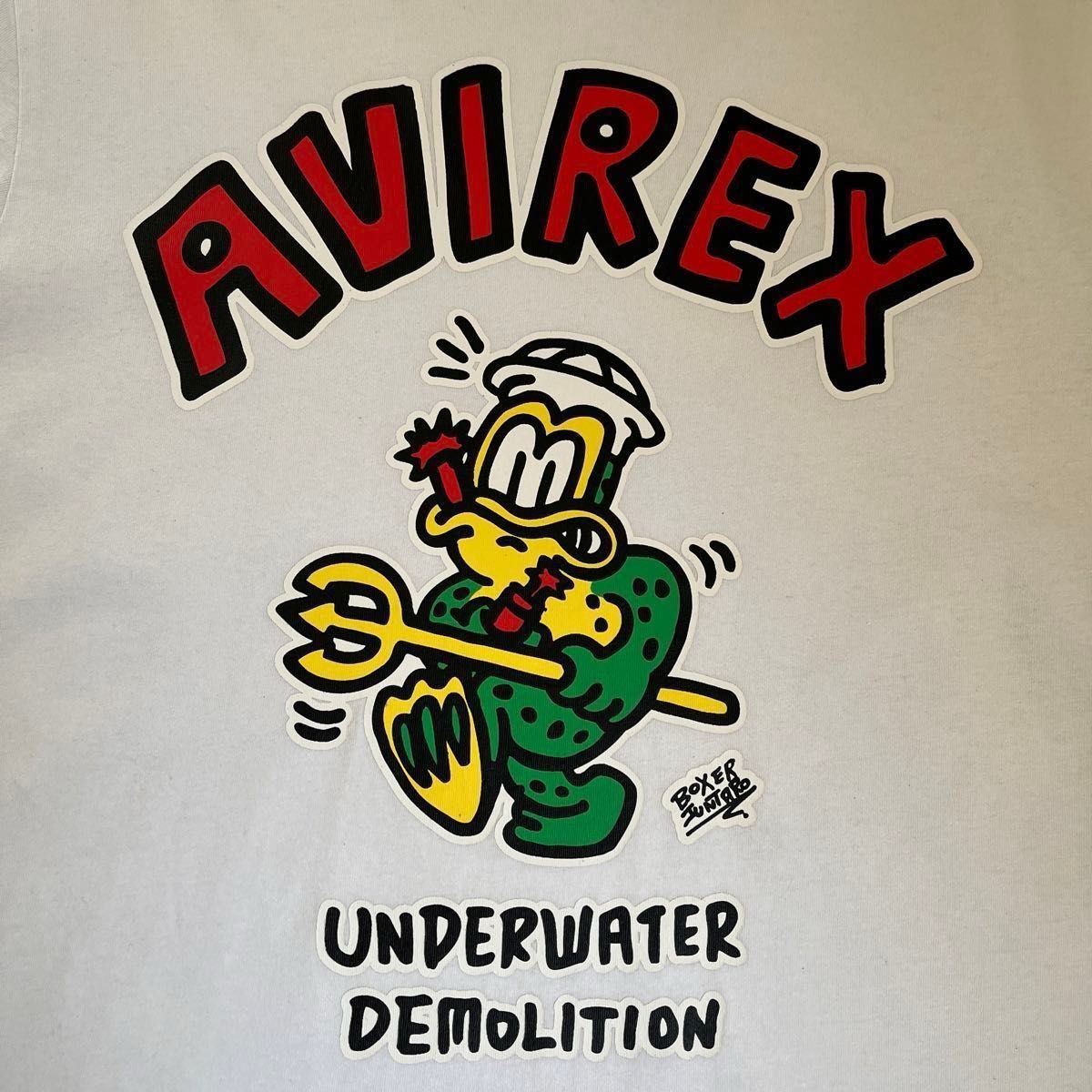 AVIREX × BOXER JUNTARO  コラボ　Tシャツ　フロッグマン  半袖  