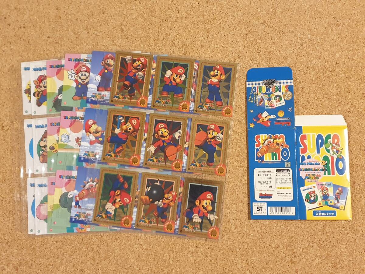 任天堂ワールド スーパーマリオ トレーディングコレクション 全54種 フルコンプ アマダ トレーディングカード 当時物の画像1