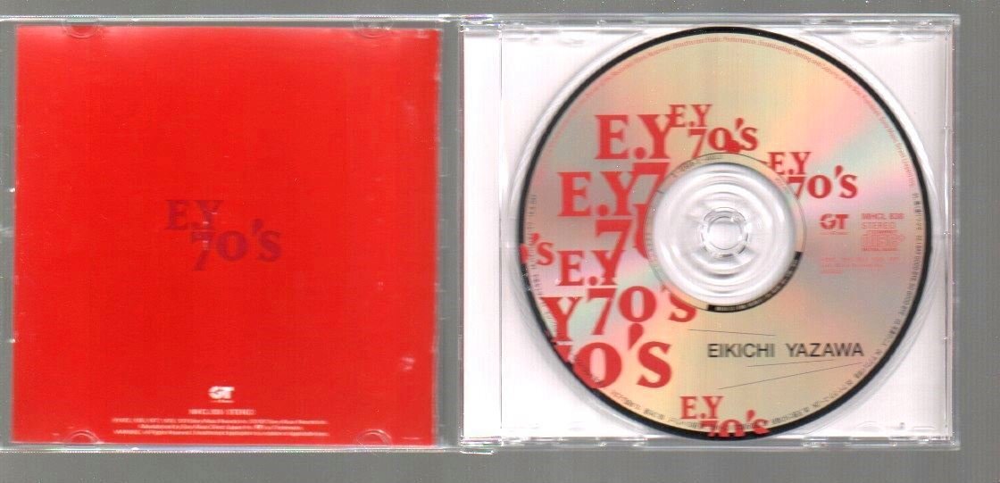 ■矢沢永吉■初期ベスト盤■「E.Y 70’s」■♪時間よ止まれ♪黒く塗りつぶせ♪A DAY♪■通常盤■品番:SRCL-4838■1997/10/1発売■傷あり■の画像3