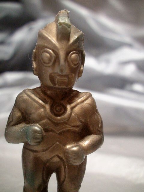 ウルトラマンＡ ② 当時物 円谷 版権物 ポリ人形 1972年「検 駄菓子屋 ポピー タカトク 無版権 パチ怪獣 ソフビ kkzzaaの画像5