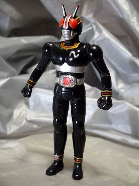 仮面ライターBLACK ② BANDAI 怪人ヒーロー ソフビ人形 1987年「検 石森章太郎 東映 特撮 バンダイ ユタカ メディコム kkzzaa_画像2