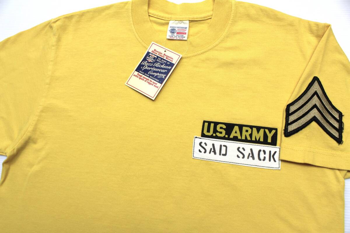 YTS36東洋SバズリクソンズSAD SACKサドサックU.S.ARMYバイクYANKマガジンSGT.GEORGE BAKER半袖TシャツUSA製BUZZ RICKSON'S_画像2