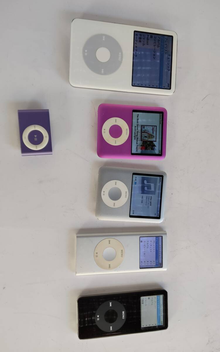 Apple iPod 30GB ,8GB ,4GB ,2GB ,1GB,通電確認済み、ipod MASA 、６台まとめ売り、ジャンク品扱いの画像4