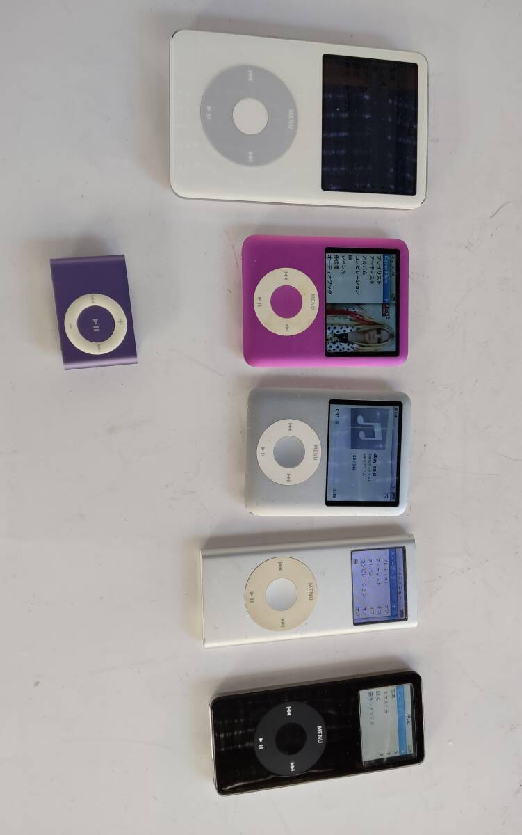 Apple iPod 30GB ,8GB ,4GB ,2GB ,1GB,通電確認済み、ipod MASA 、６台まとめ売り、ジャンク品扱いの画像3