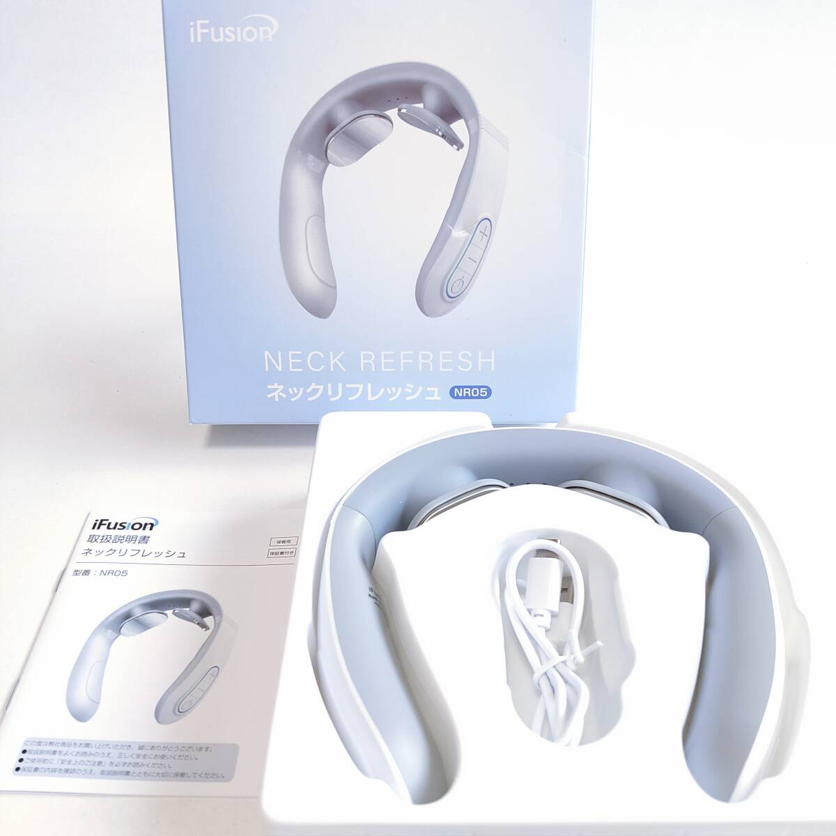 [ one jpy start ]iFusion neck refresh EMS/ temperature .USB rechargeable NR05[ 1 jpy ]AKI01_2465