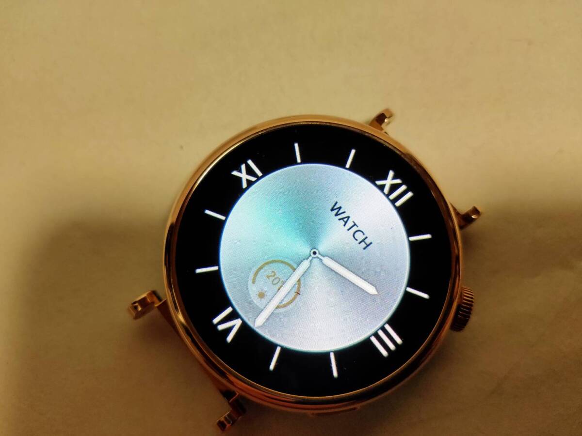 [ one jpy start ] smart watch round 1.3 -inch AMOLED display 2 kind band attaching 1 jpy HAM01_2511