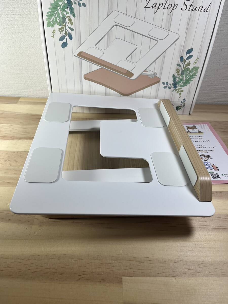 【一円スタート】lapyop stand 暮らしにやさしく溶け込むノートパソコンスタンド 縦23.5*3横0cm「1円」URA01_2773の画像3