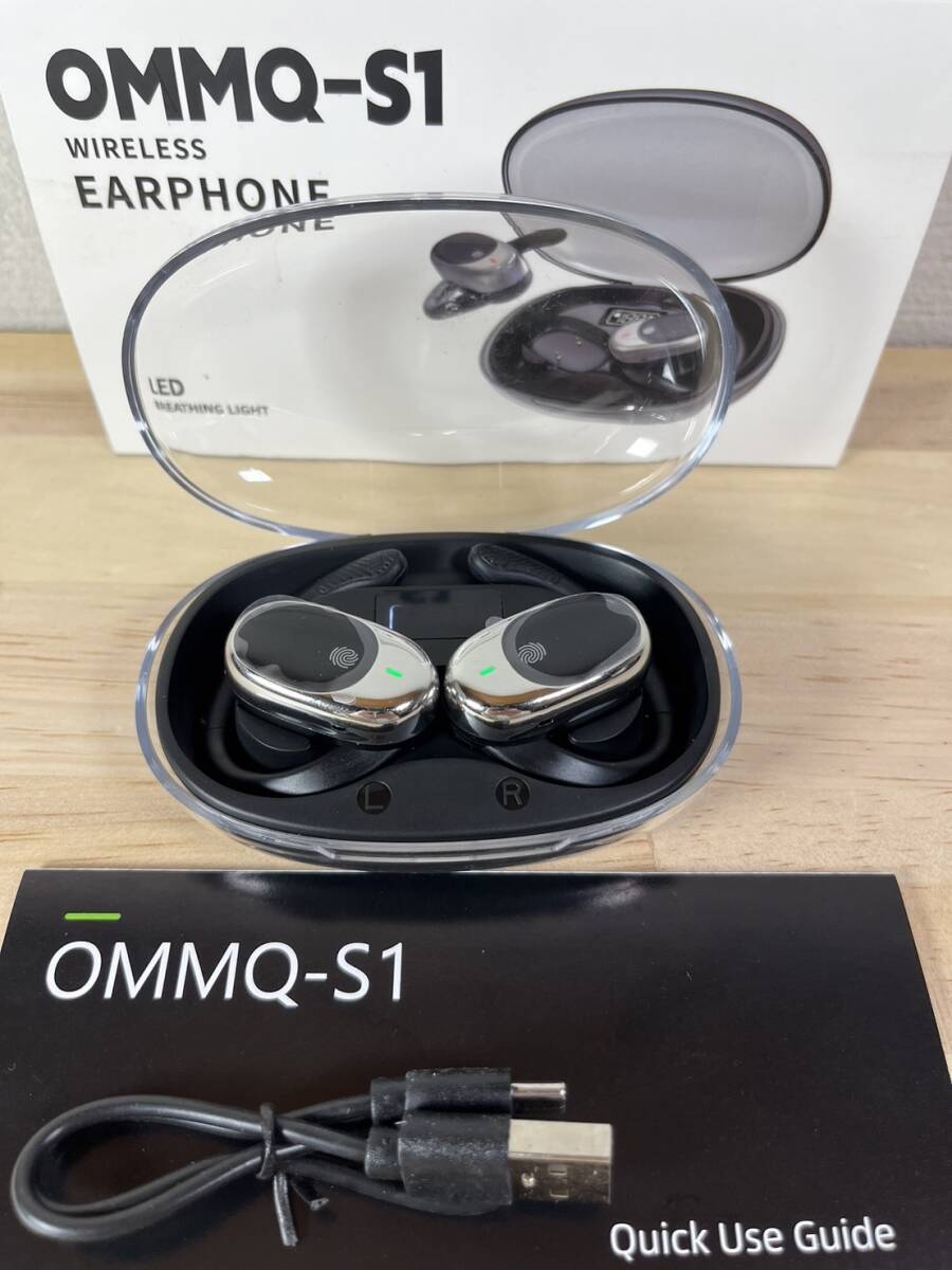 【一円スタート】OMMQ OMMQ-S1 Bluetooth イヤホン【2024年革新モデル オープンイヤー 耳掛け式イヤホン】「1円」URA01_2781_画像1
