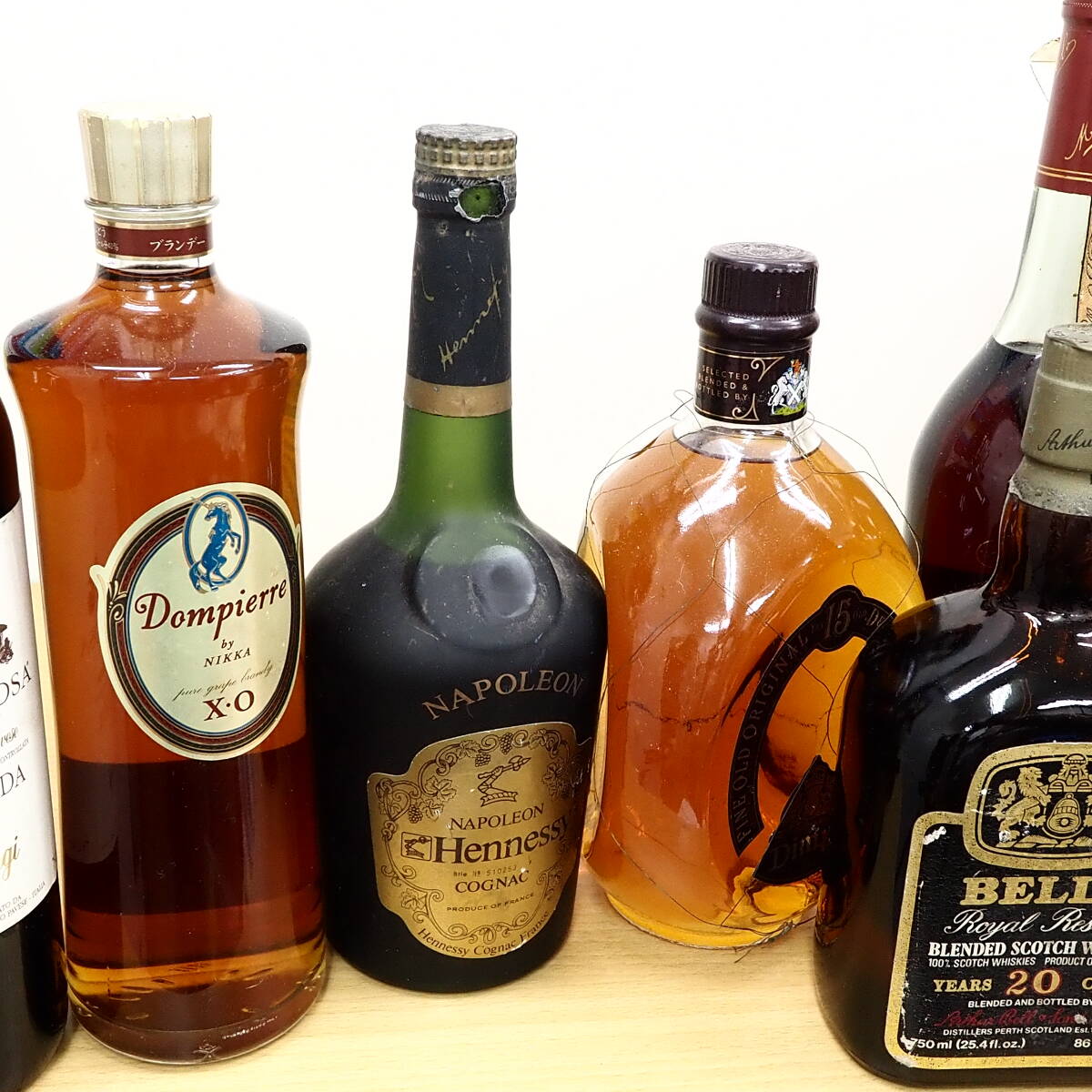 41763他-120　洋酒おまとめブランデー　ウィスキー　スコッチコニャック　CrownRoyalCOGNAC X.O./CHIVAS REGAL/Grand Old Parr送料120size