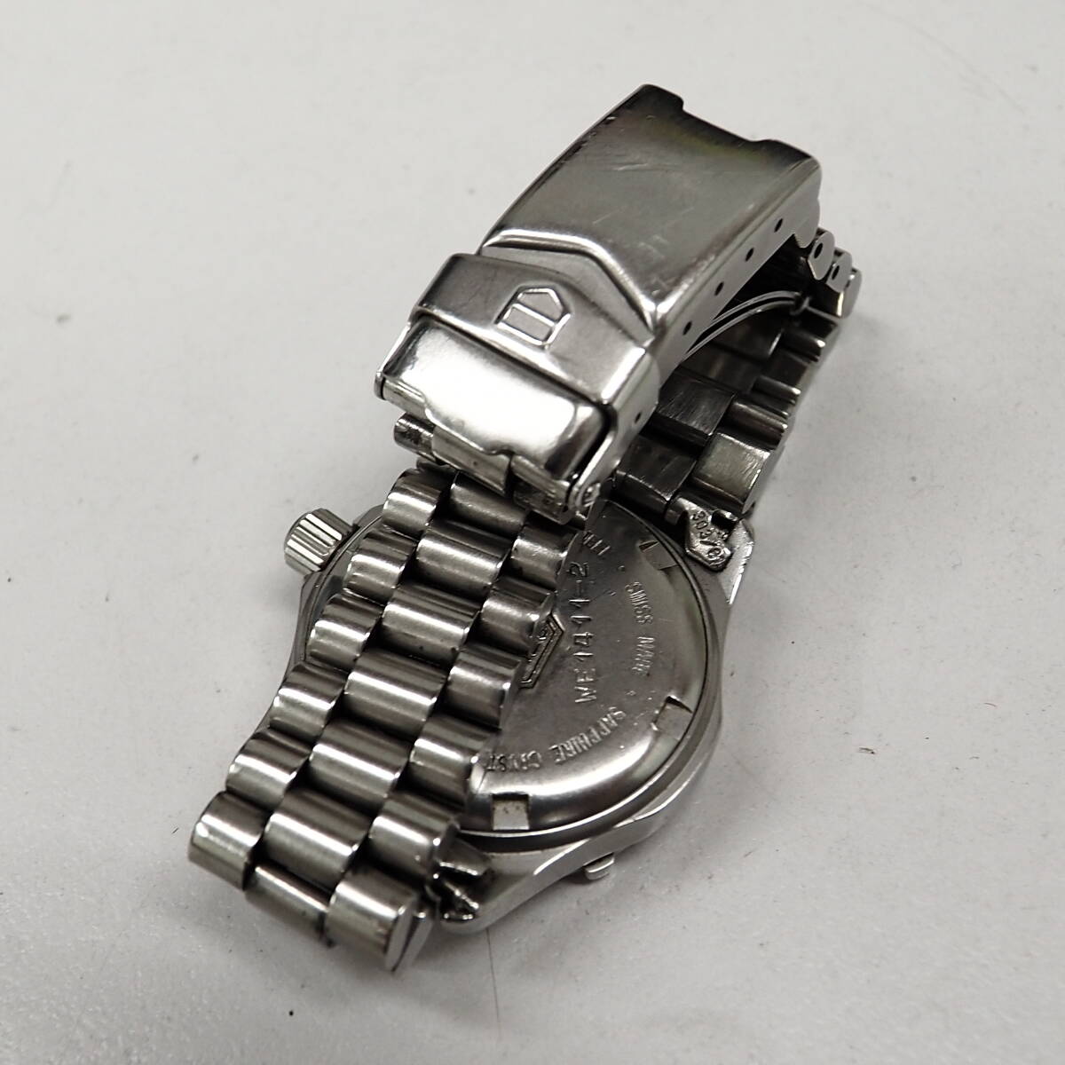 45985-520 TAG HEUER TAG Heuer WE1411-R SS quartz 200m waterproof men's clock silver group operation postage 520 jpy ~