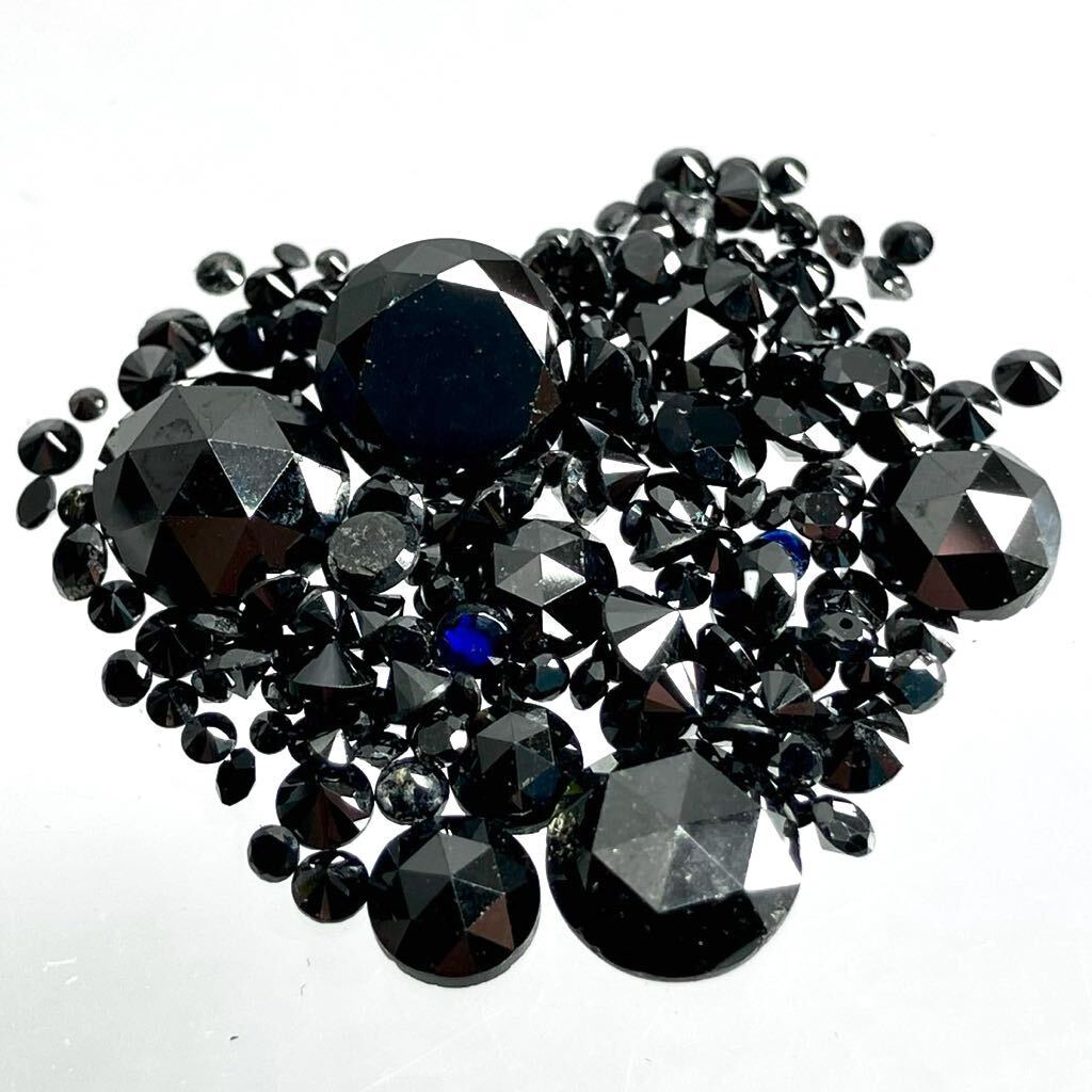 ●天然ブラックダイヤモンドおまとめ10ct●a ルース 裸石 宝石 ジュエリー jewelry black diamond ルース ②の画像4