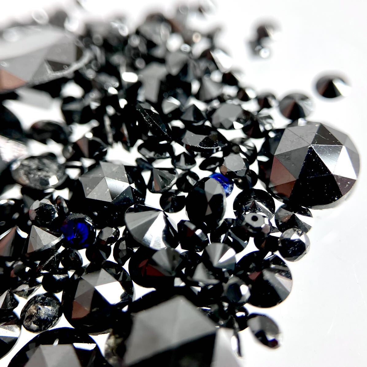 ●天然ブラックダイヤモンドおまとめ10ct●a ルース 裸石 宝石 ジュエリー jewelry black diamond ルース ②_画像3