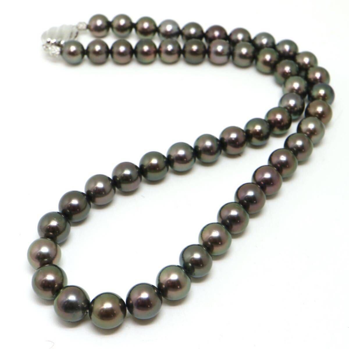 ●アコヤ本真珠ネックレス●A 45.4g 45.5cm 8.0-8.5mm珠 パール pearl necklaces silver ジュエリー EA0/EA0の画像7