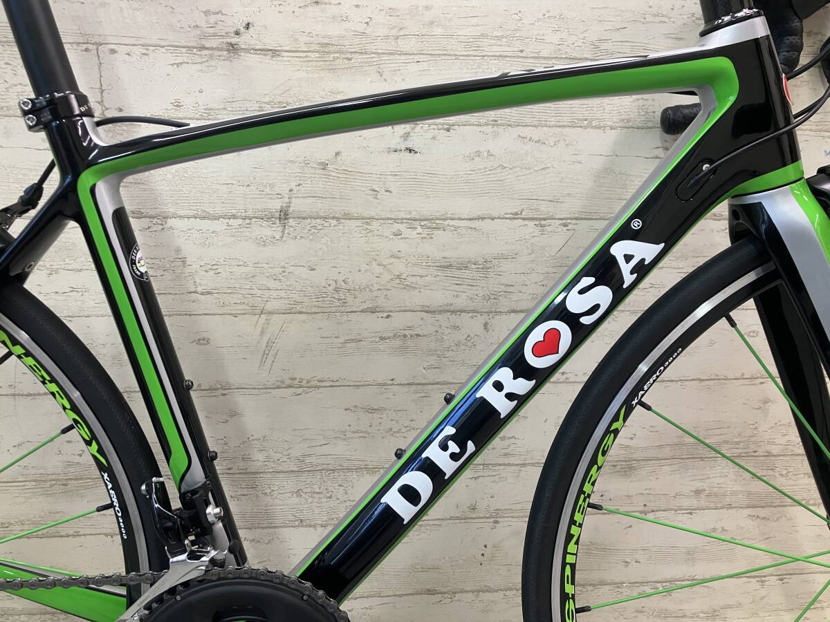 ☆ １円スタート売り切り!! 美品!! DE ROSA NICK 105 2017 SPINERGY XAERO LITE size:48 デローザ ニック スピナジー ゼロライト DEROSA_画像2