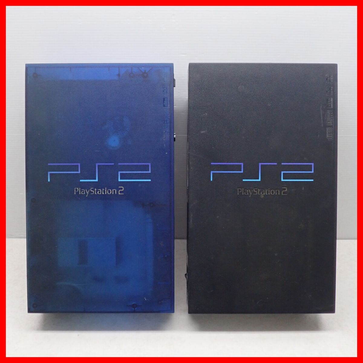 PS2 プレステ2 本体のみ SCPH-37000/50000/55000 GT 等 オーシャンブルー/ミッドナイト・ブルー 等 まとめて6台セット ジャンク【40_画像2