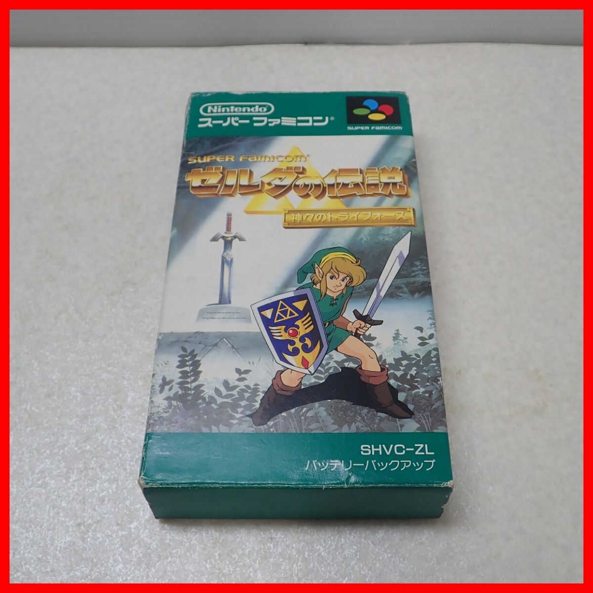 ◇動作保証品 SFC スーファミ ゼルダの伝説 神々のトライフォース Nintendo 任天堂 箱説付【10_画像9