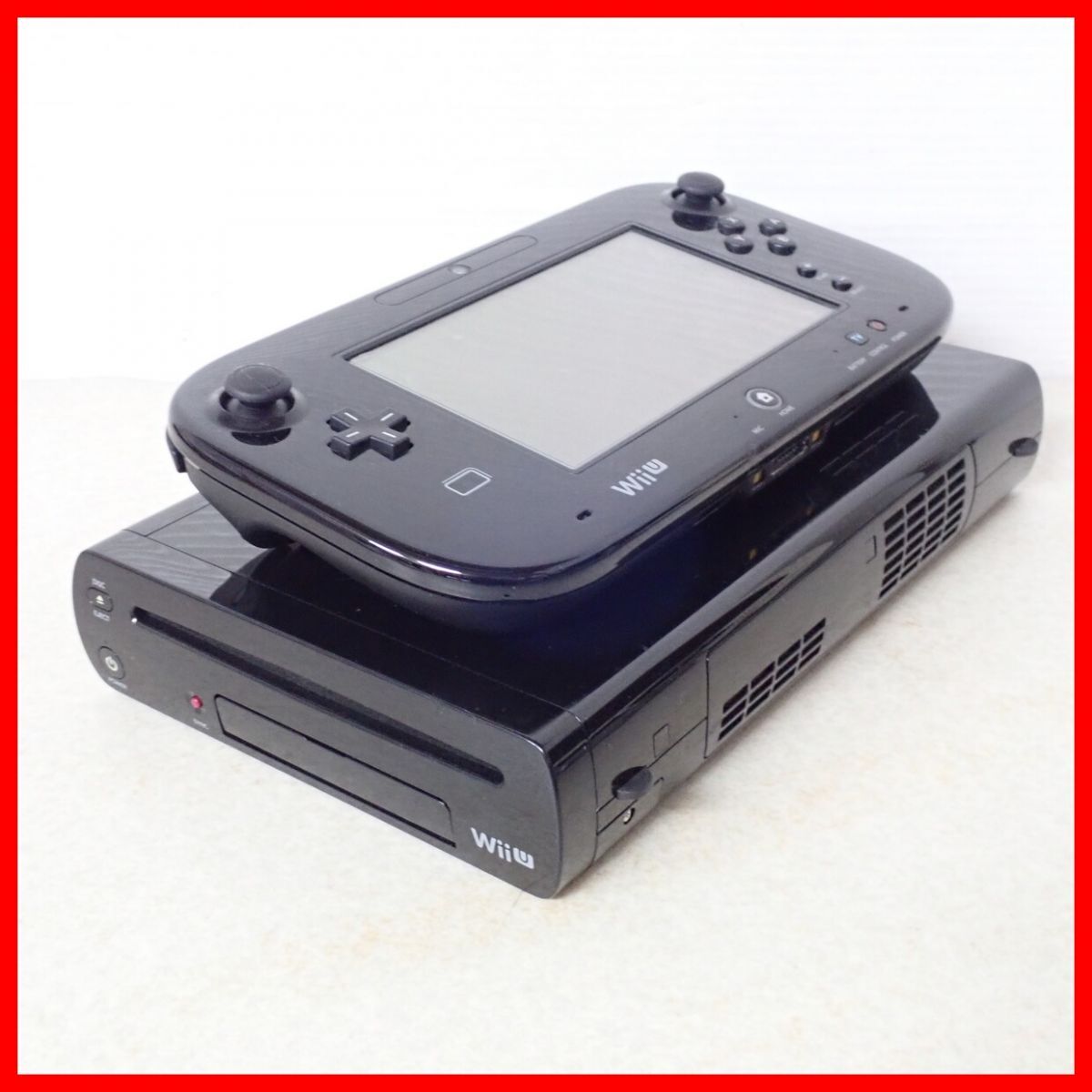 動作品 WiiU 32GB 本体 クロ Nintendo 任天堂【20_画像7