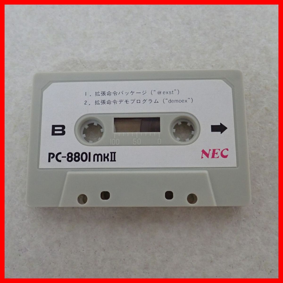 ◇NEC PC-8801mkII テープ デモンストレーションプログラム 日本電気【PPの画像3
