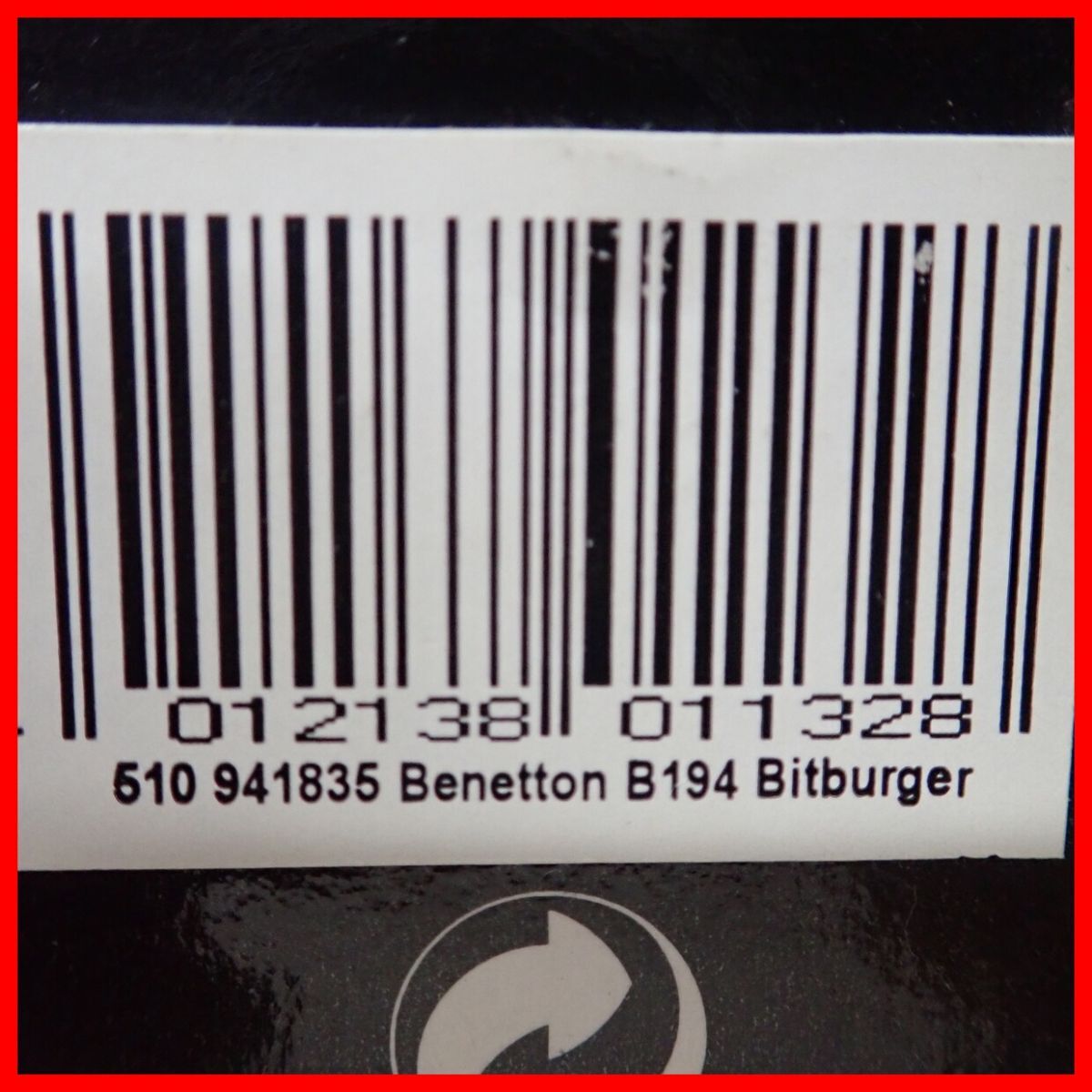 ☆PMA 1/18 シューマッハコレクション ベネトン フォード B 194 1994 #5 Bitburger 510941835 BENETTON FORD B 194 #5 ミニチャンプス【20_画像2