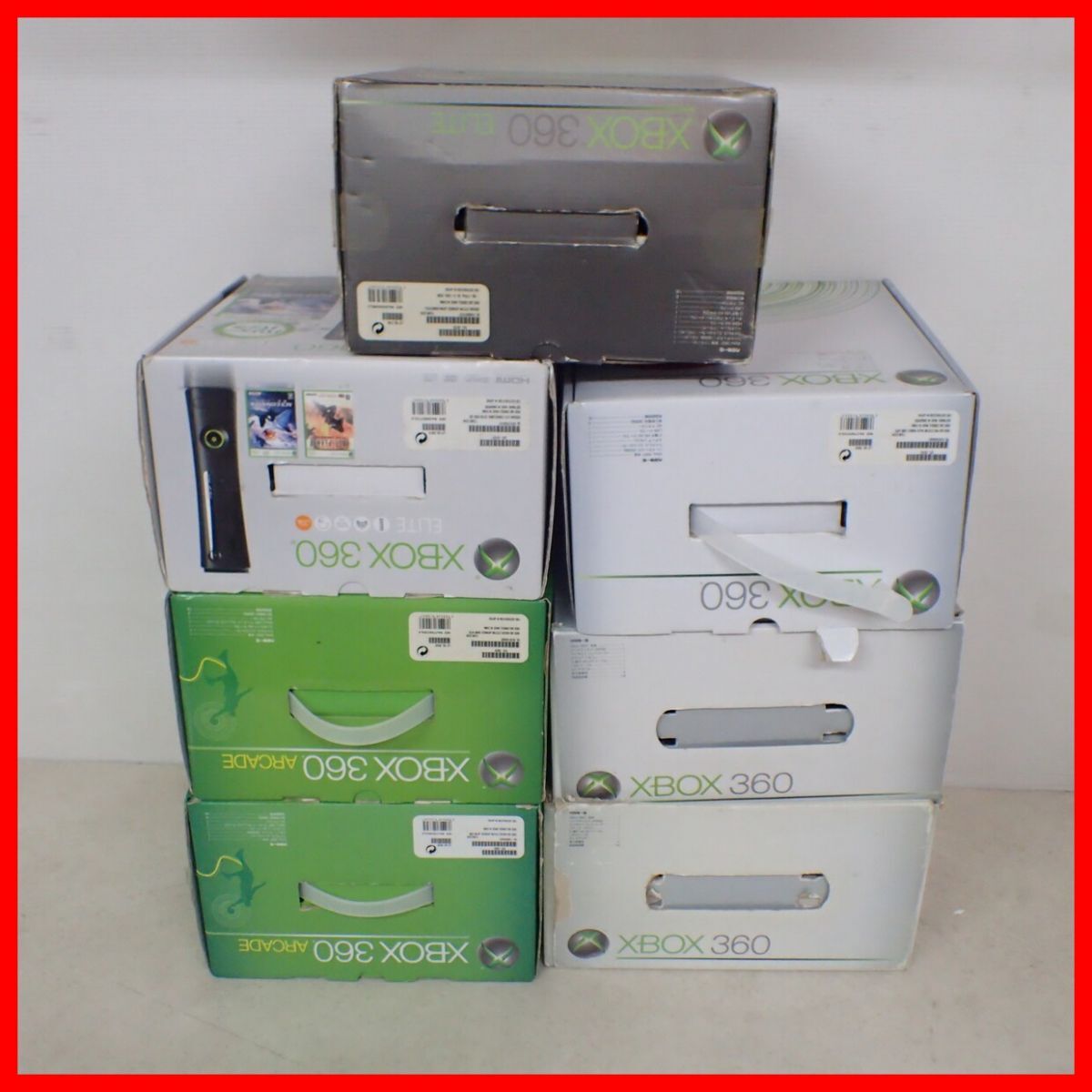 XBOX360/ARCADE/ELITE body together 7 pcs. set Microsoft Microsoft box attaching [BA