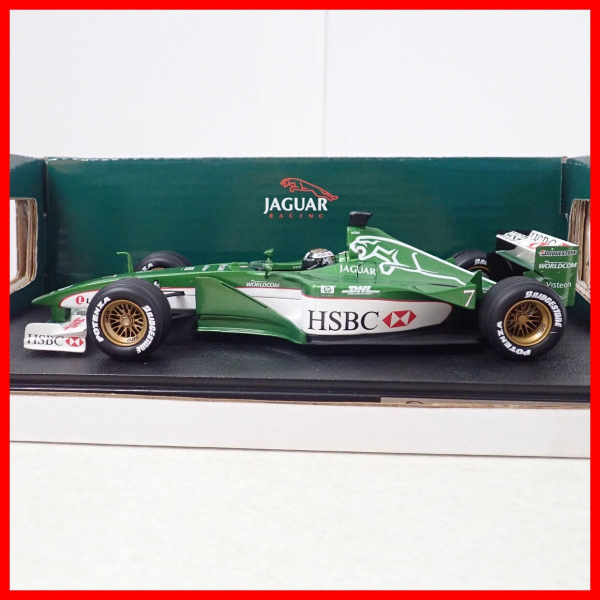 ☆ホットウィール 1/18 ジャガー R1 #7 Eエディ・アーバイン 26741 HotWheels Racing JAGUAR R1 #7 EDDIE IRVINE【20_画像3