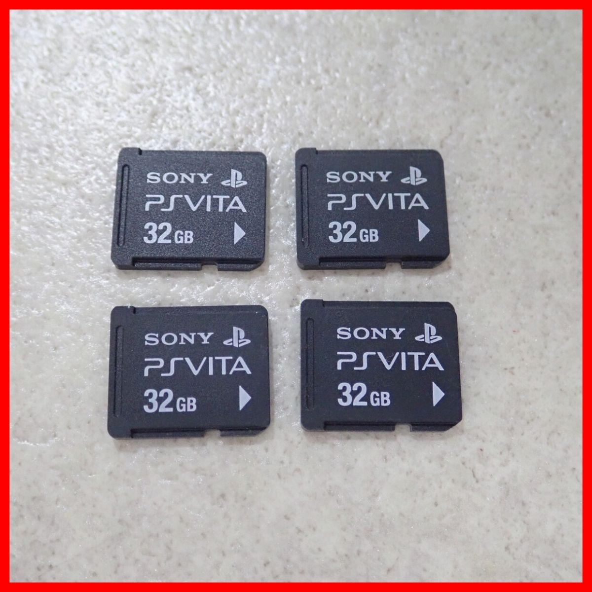 動作品 PSVITA Play Station Vita プレイステーション・ヴィータ 専用メモリーカード 32GB 4枚セット 初期化済 SONY【PPの画像1