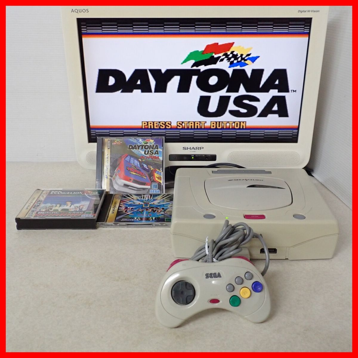 Операция SS Sega Saturn Body HST-3220+Daytona USA 3 Software Set Sega Saturn [20