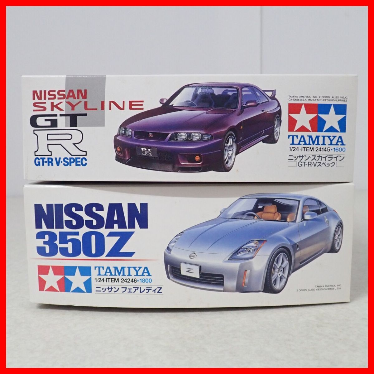 ☆未組立・内袋未開封 タミヤ 1/24 ニッサン フェアレディ Z ITEM24246/スカイライン GT-R V・SPEC ITEM24145 計2点セット TAMIYA【20の画像2