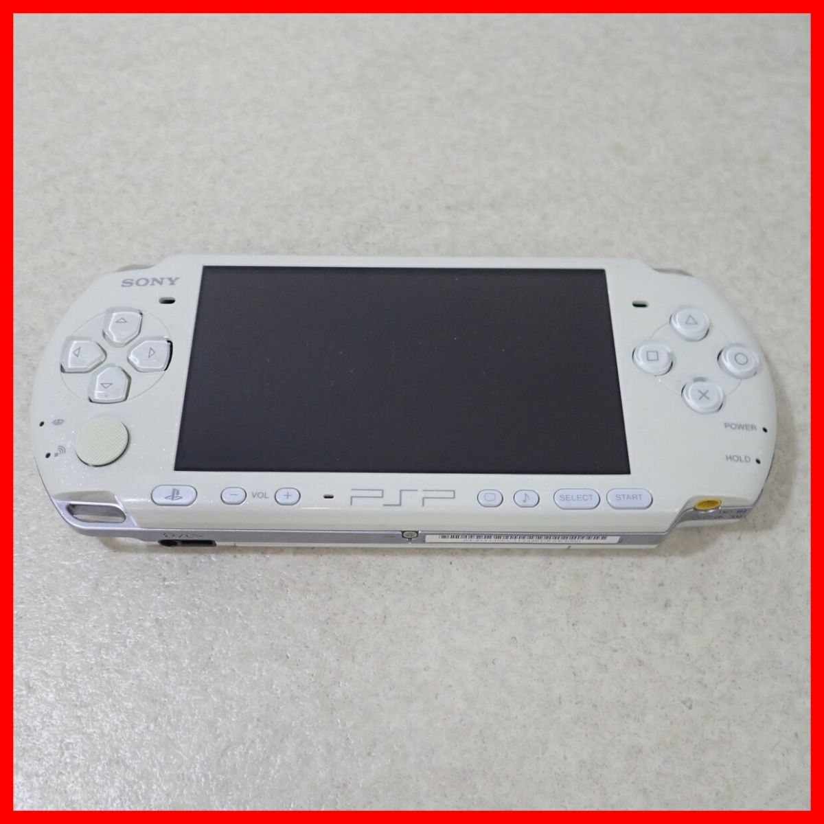 動作品 PSP プレイステーションポータブル PSP-3000 パールホワイト 本体 SONY ソニー 箱説付【10の画像2