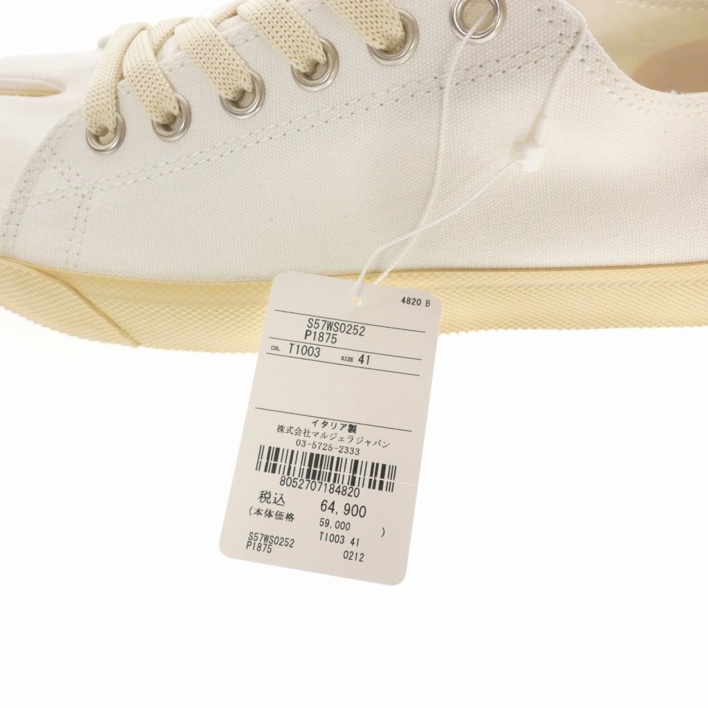 メゾンマルジェラ Maison Margiela 足袋 ローカットスニーカー 靴 41 ホワイト 白 S57WS0252 国内正規 メンズの画像7